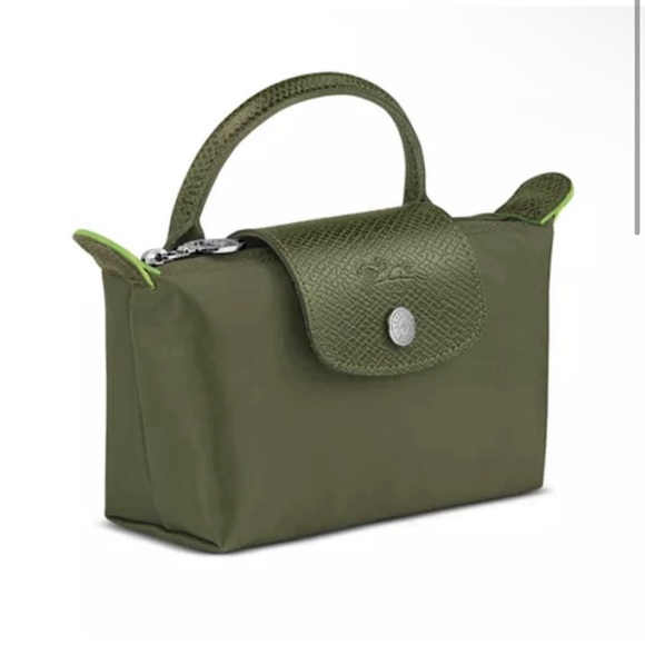 ⚓️SOLD⚓️ Le Pliage Mini Pouch/Strap + Green M 21” Travel Bag Set - Picture 3 of 3